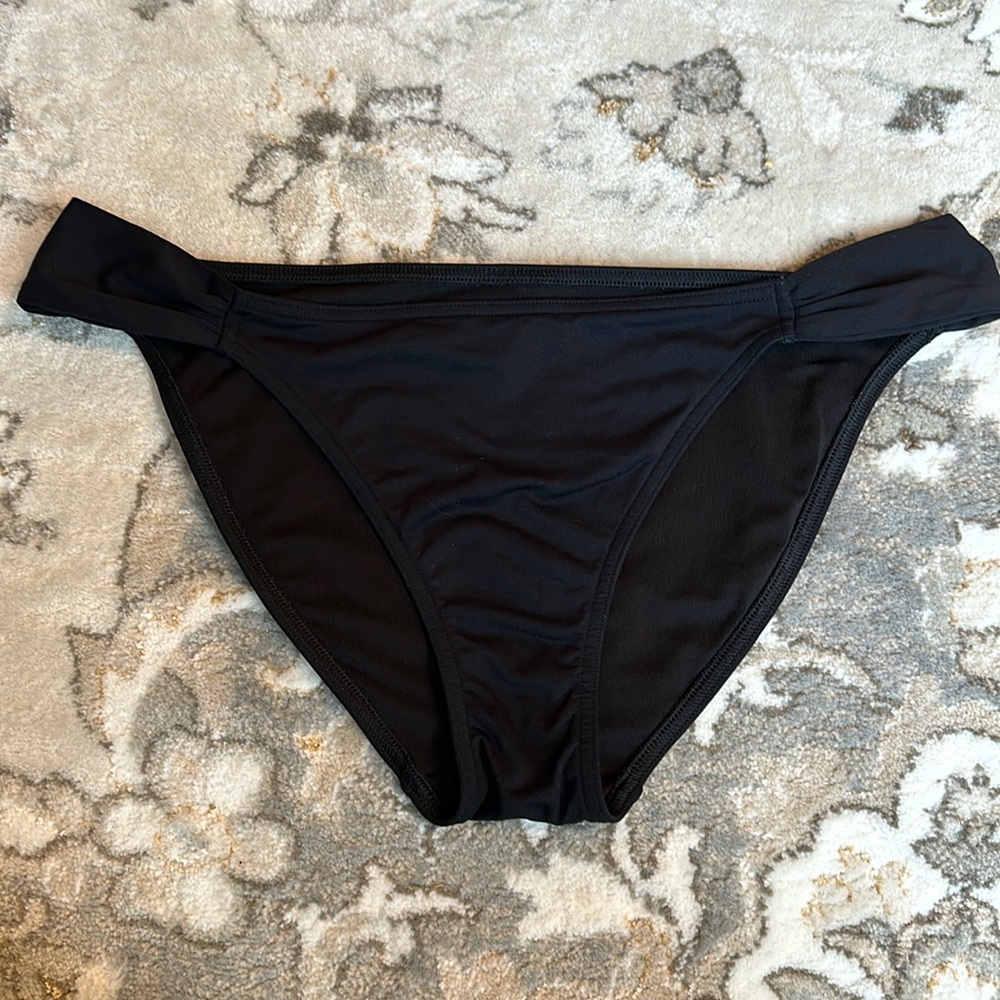 Women Black bikini bottom target brand size L. Tag not in bottom